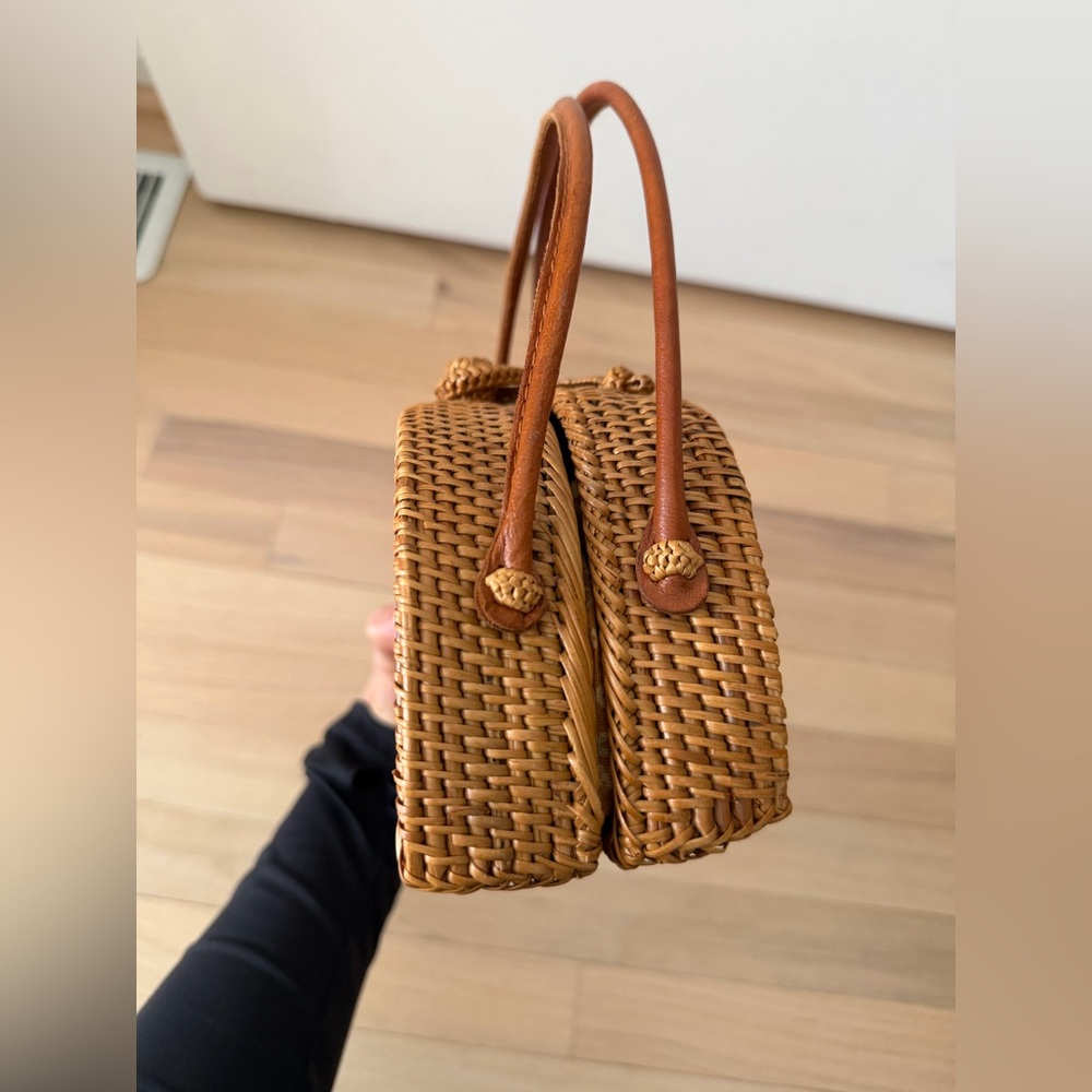 Anthropologie Brown Woven Mini Bag - Picture 13 of 16